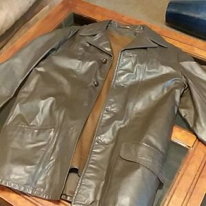 Vintage Brown Leather Jacket